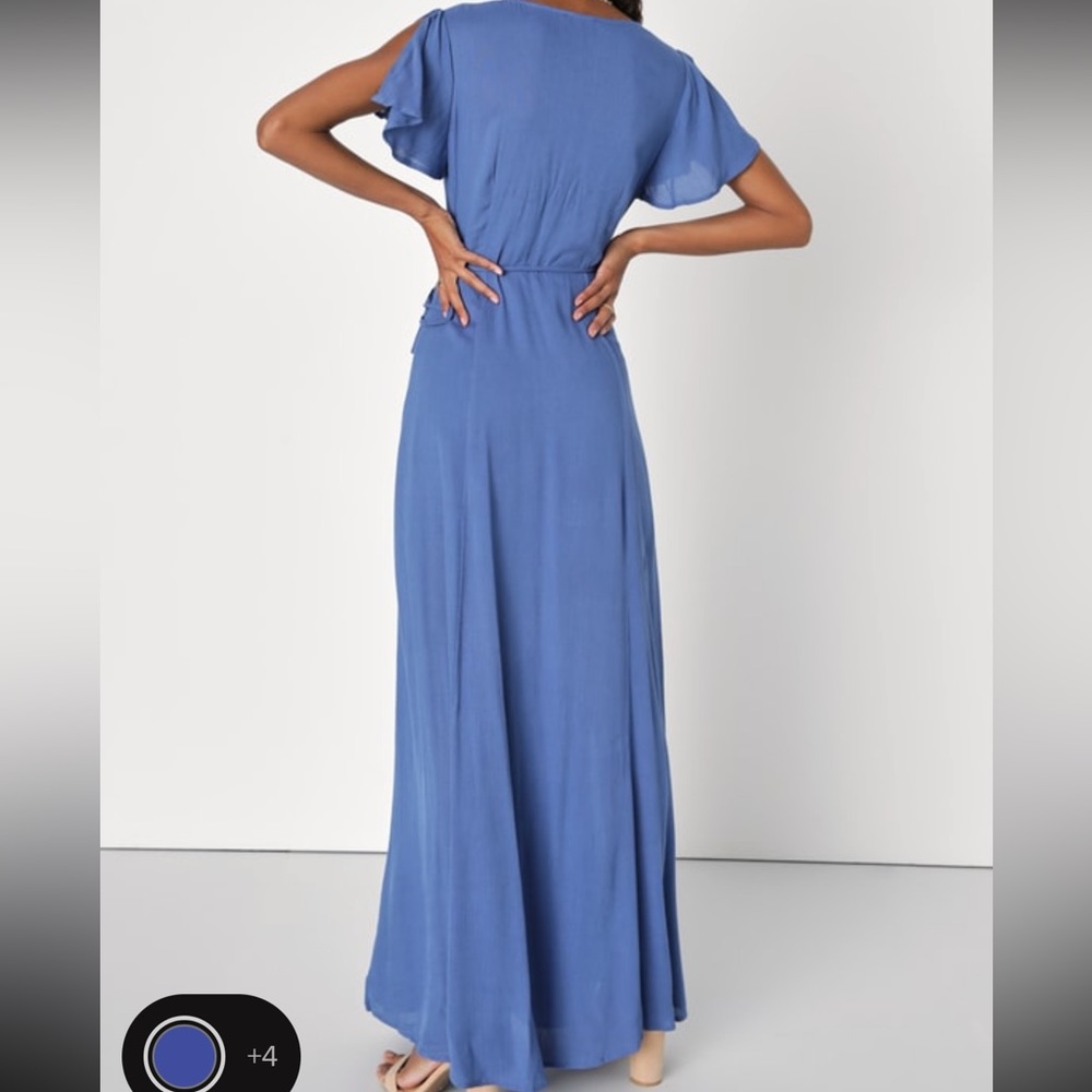 Lulus maxi wrap dress - Picture 2 of 2